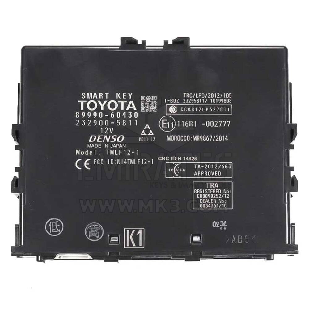 Toyota Prado 2018-2019 Orijinal Bilgisayar ASSY Akıllı Anahtar 89990-60430