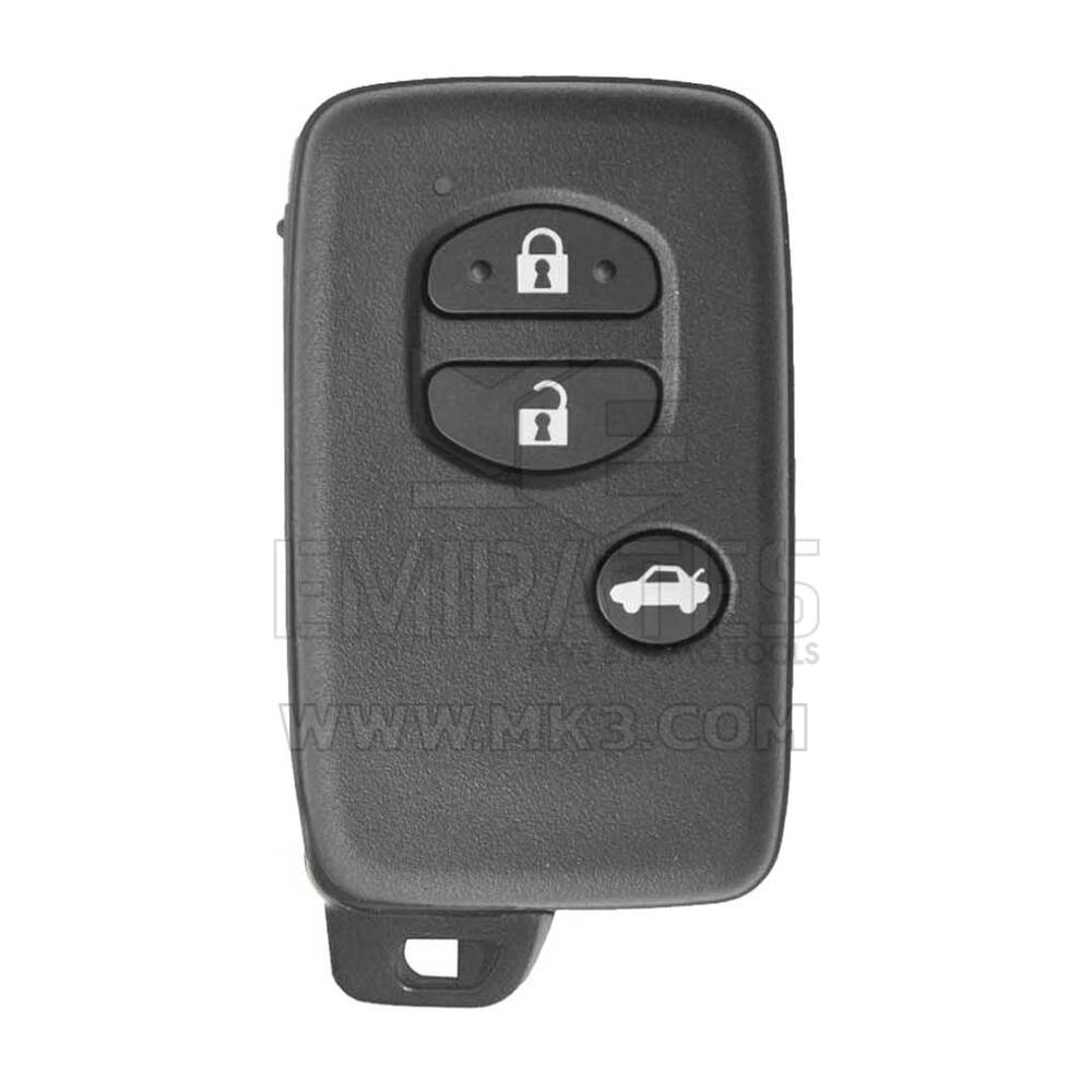 Carcasa para llave remota inteligente Toyota Avensis, 3 botones, color negro