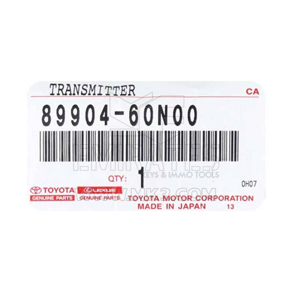 NEW Toyota Land Cruiser 2018-2019 Genuine / OEM Smart Remote Key 3 Buttons 312/314MHz OEM Part Number: 89904-60N00 , 8990460N00 | Emirates Keys