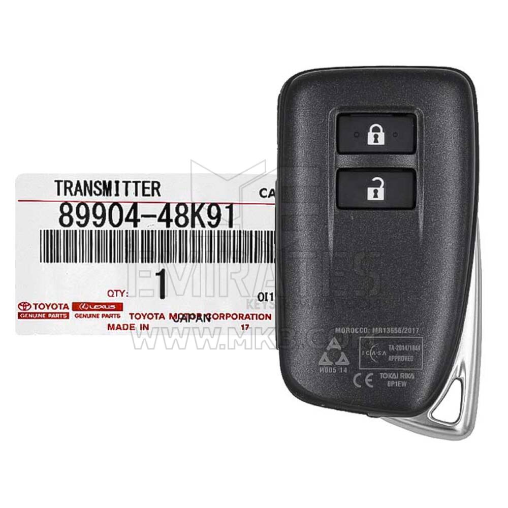 Brand New Lexus RX 2018 Genuine/OEM Smart Key 2 Buttons 433MHz 89904-48K91 8990448K91 / FCCID: BP1EW | Emirates Keys