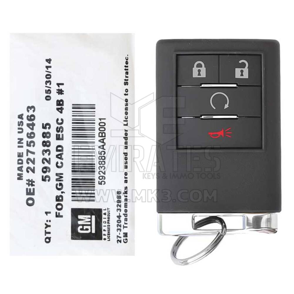 Nuevo Cadillac Escalade 2007-2012 Genuine/OEM Remote Key 315MHz 5923885 FCCID: OUC60000223 | Claves de los Emiratos