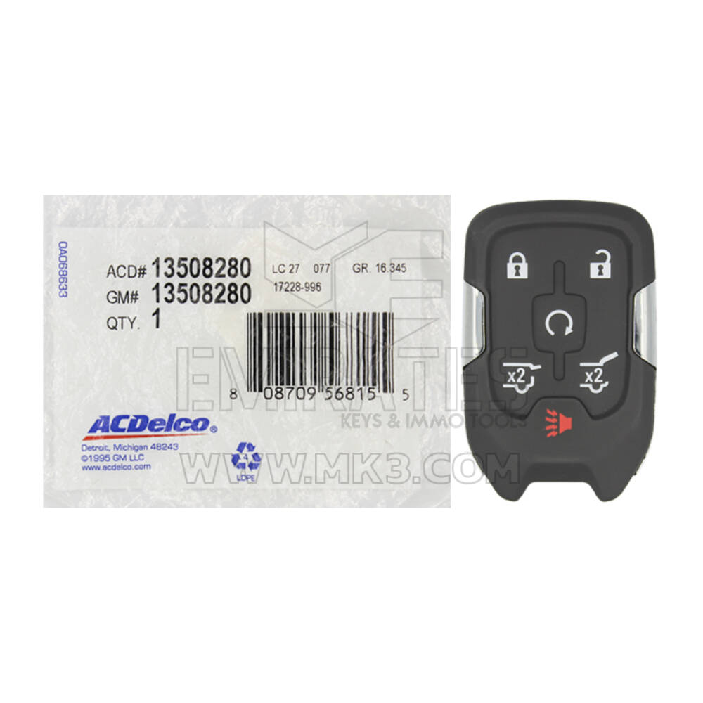 Chevrolet Suburban GMC Yukon 2015 Genuine/OEM Smart Key Remote 315MHz Part Number: 13580804 | Emirates Keys