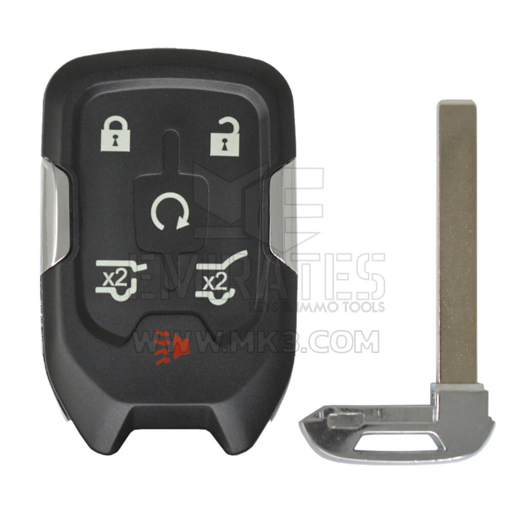 Remodelado GMC Yukon 2015-2020 Smart Remote Key 5+1 Buttons 315MHz Original PCB Aftermarket Shell OEM Número da peça: 13580804/13508280 | Chaves dos Emirados