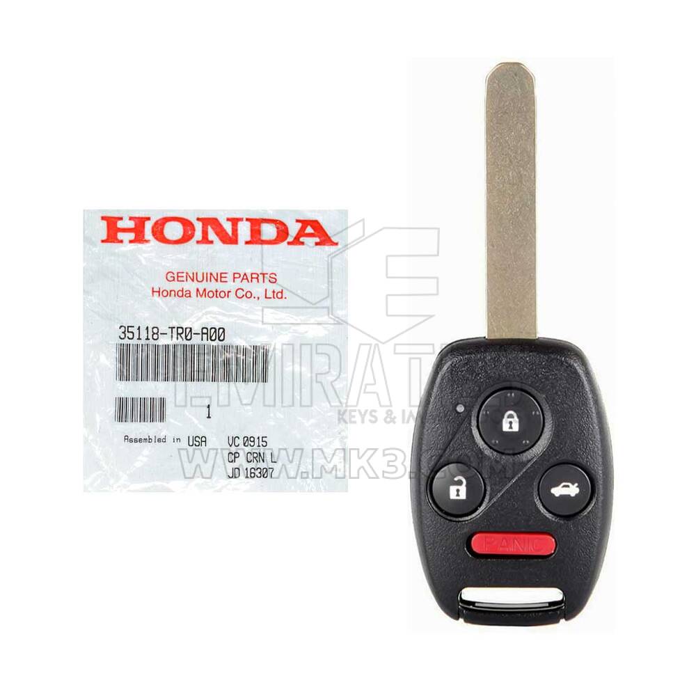 Honda Civic 2012-2013 Orijinal Uzaktan Anahtar 4 Düğme 315MHz PCF 7961A 35118-TR0-A00 FCC Kimliği N5F-A05TAA-Ve Emirates Anahtarlarından bir çok