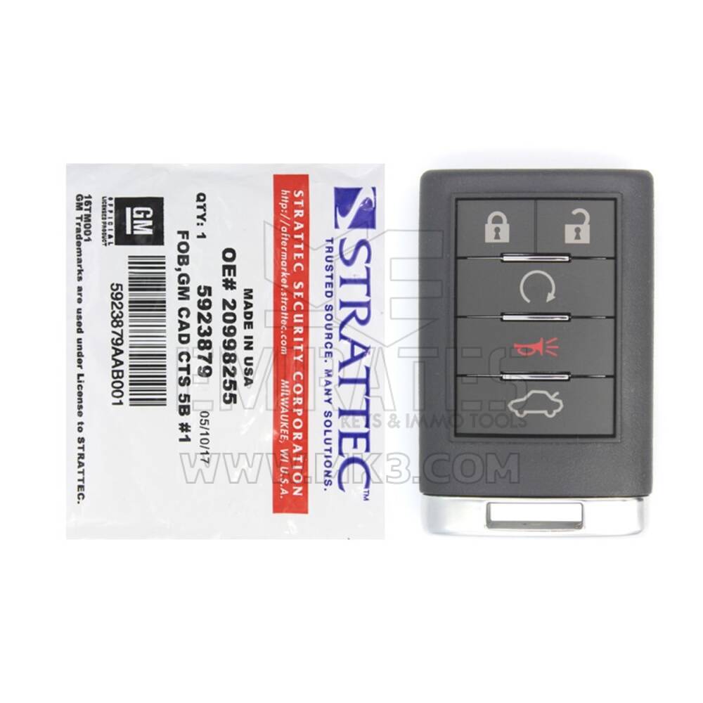 Brand New Cadillac CTS 2008-2013 Genuine/OEM Remote Key 5 Buttons 315MHz 5923879 FCCID: OUC60000223 | Emirates Keys
