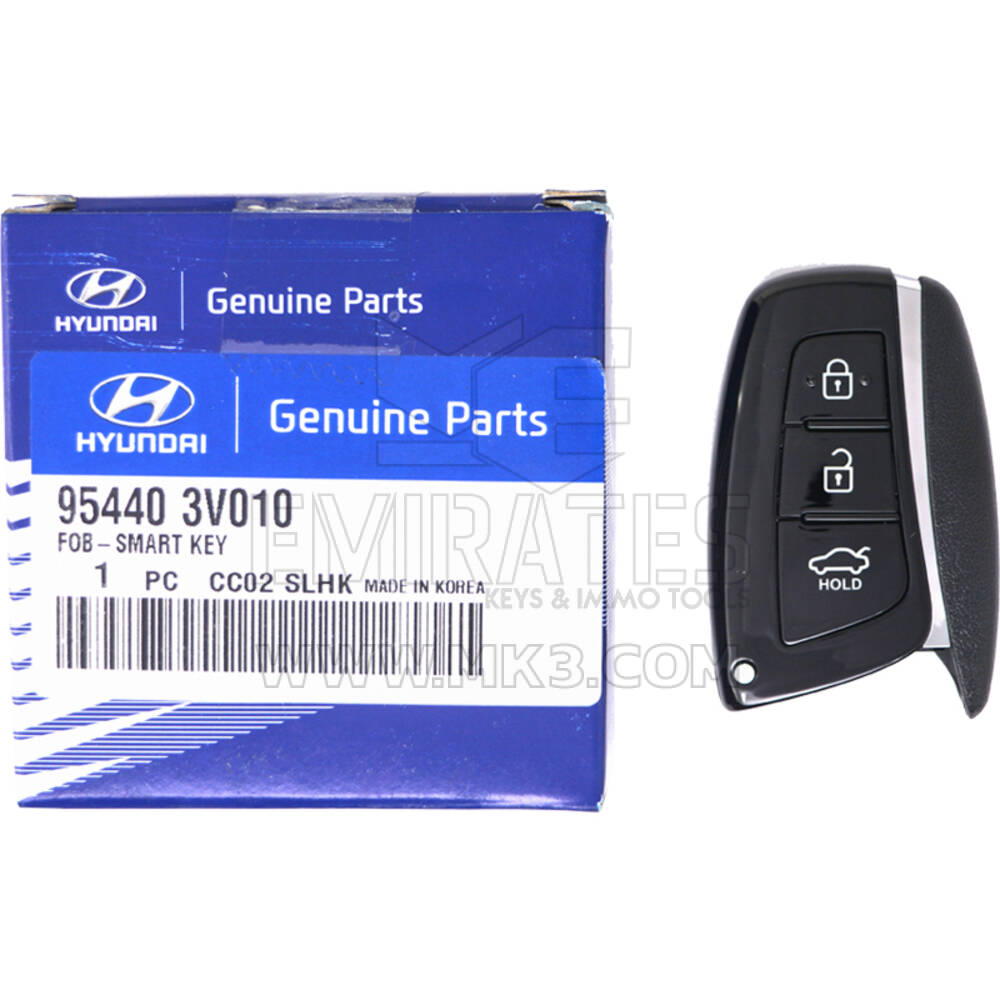 NUEVO Hyundai Azera 2011 Mando a distancia con llave inteligente original/OEM 3 botones 433 MHz 95440-3V010 954403V010, FCC ID: B01L1V0018 | Cayos de los Emiratos