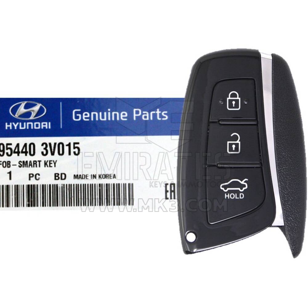 NUOVA chiave intelligente Hyundai Azera 2012-2015 originale/OEM telecomando a 3 pulsanti 433 MHz 95440-3V015 / 5440-3V035, ID FCC: SEKS-HG11BOB | Chiavi degli Emirati