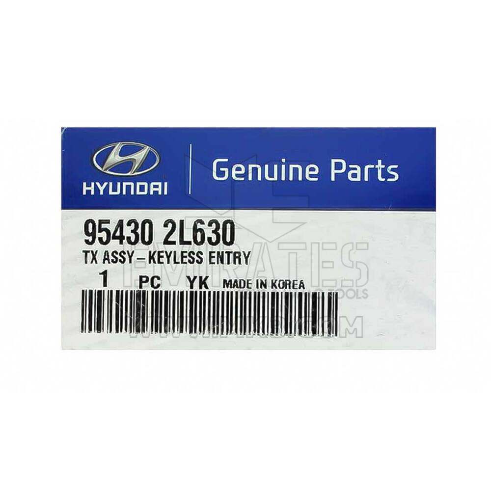 Nuevo Hyundai I30 2012 Genuine/OEM Flip Remote 3 Botones 433MHz 95430-2L630 954302L630 / FCCID: HA-T007 | Claves de los Emiratos