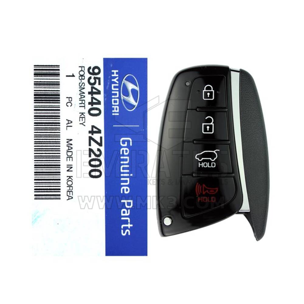 NOVA chave remota de proximidade inteligente genuína/OEM 95440-4Z200 FCCID: SY5DMFNA04 315 MHz 4 botões para modelos Hyundai Santa Fe Sport 2013-2018 | Chaves dos Emirados