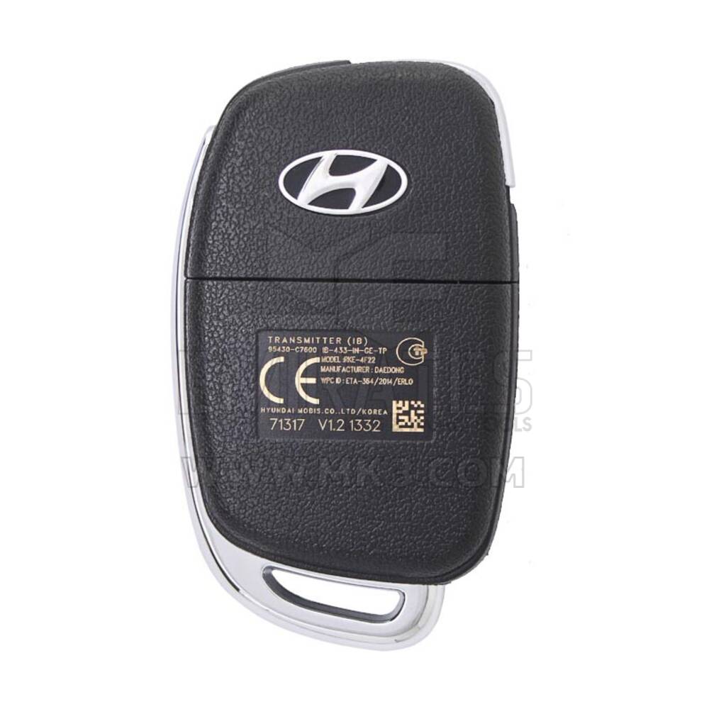 Hyundai I20 2015 Flip Remote Key 433MHz 95430-C7600 | mk3