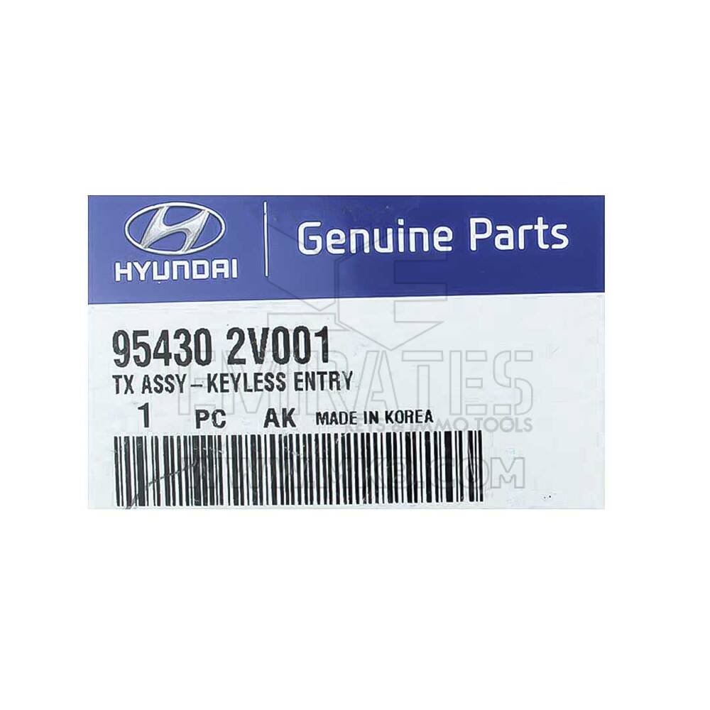 Hyundai Veloster 2012-2013 Clé à distance authentique/OEM 3 boutons 95430-2V001 954302V001 / FCCID : SEKS-AM08FTX | Clés Emirates