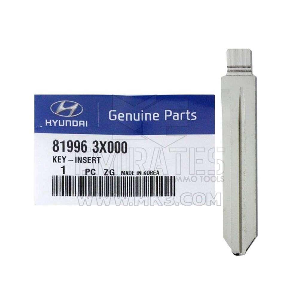 Hyundai Elantra 2012 Genuine Flip Remote Key Blade| MK3