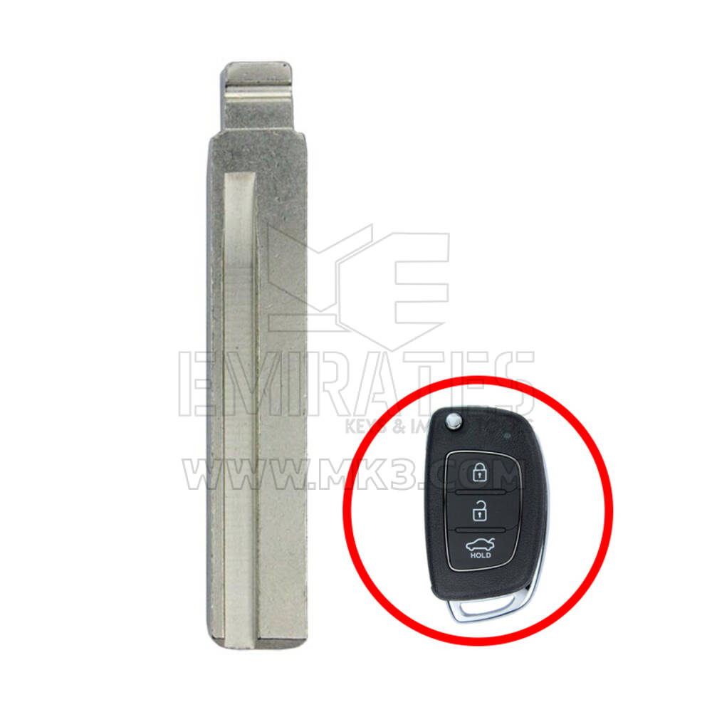 Hyundai Accent 2014 - Hoja de llave remota con tapa genuina 81996-1R201
