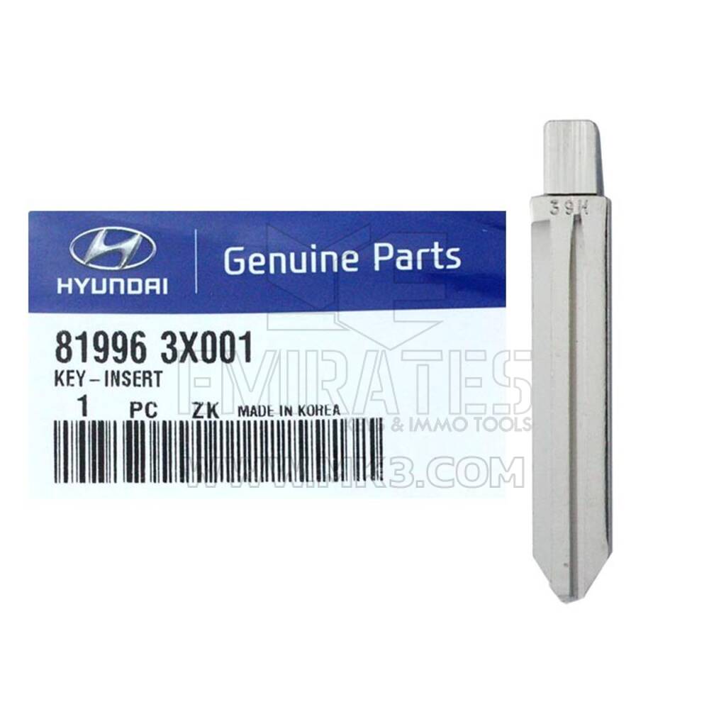 Hyundai Elantra Genuine Flip Remote Key blade 81996-3X001 | mk3