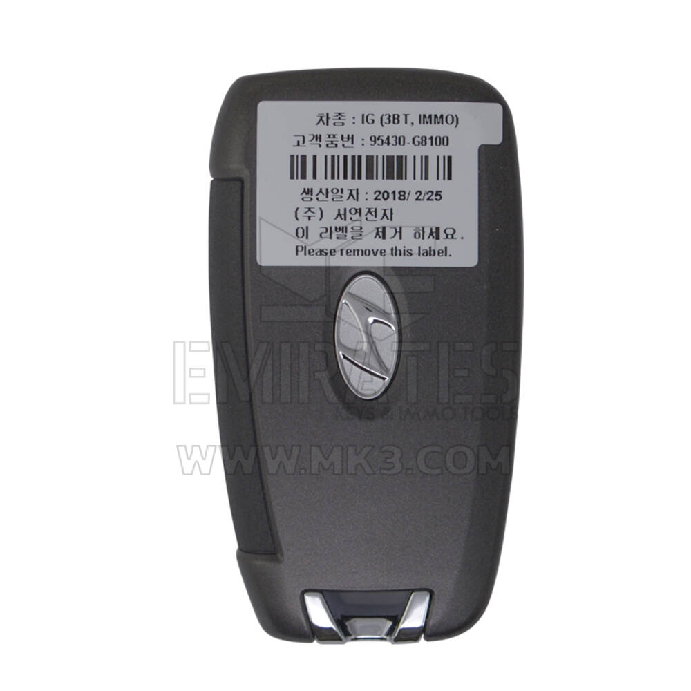 Hyundai Azera 2018 Flip Remote Key 433MHz 95430-G8100 | mk3