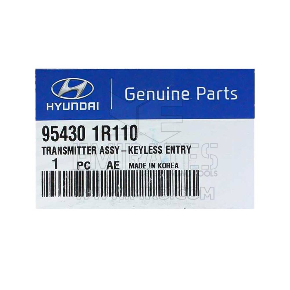 هيونداي أكسنت 2012-2013 الجديدة أصلية / OEM Flip Remote 2 أزرار 433 ميجا هرتز رقم جزء OEM: 95430-1R110، 95430-1R111 / FCCID: RKE-4A01 | مفاتيح الإمارات