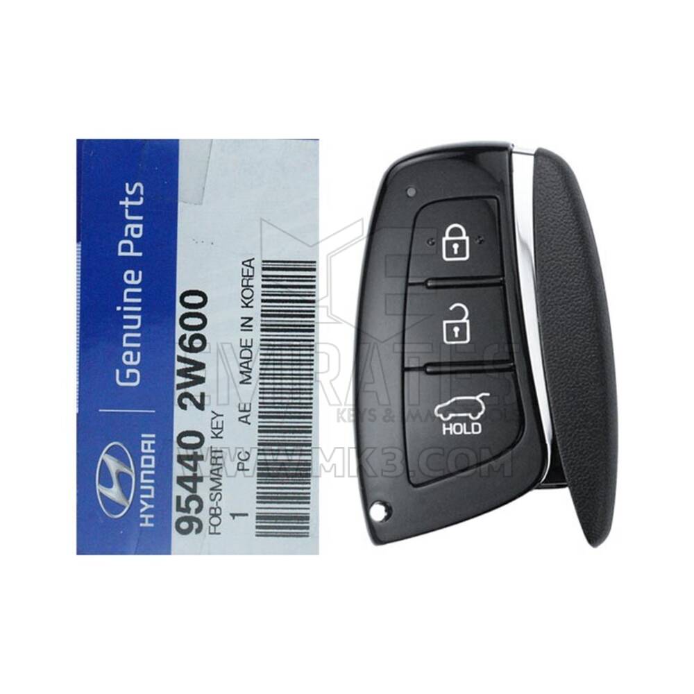 NOVO Hyundai Santa Fe 2013-2018 Genuine Smart Key Remote 3 Buttons 433MHz 95440-2W600 954402W600 / FCCID: SV1-DMFEU03 | Chaves dos Emirados