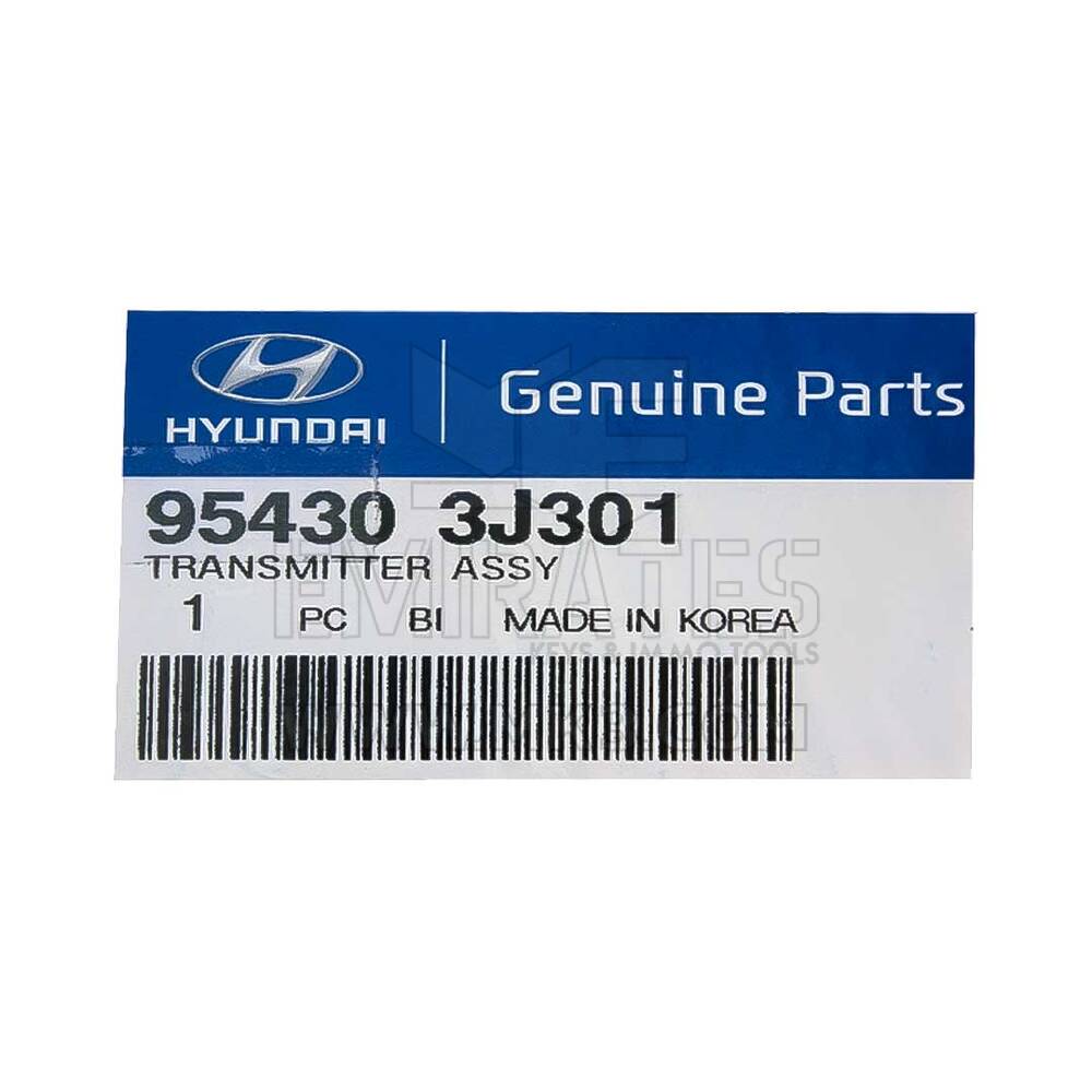 NOVO Hyundai Veracruz 2007-2008 Genuíno/OEM Medal Remote 4 botões 433 MHz 95430-3J301 954303J301 / FCCID: 5WY8424 | Chaves dos Emirados