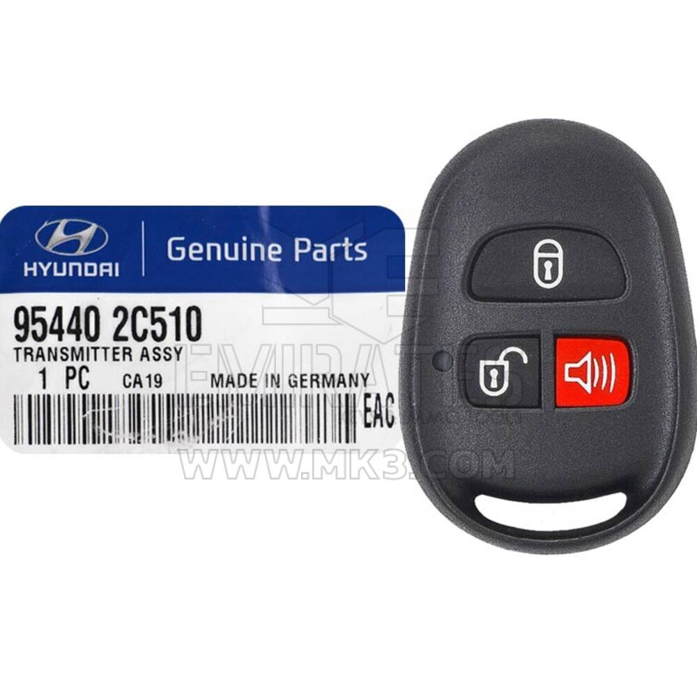 Nuevo Hyundai Coupe 2008 Genuine/OEM Smart Key Remote 3 Botones 433MHz 95440-2C510 954402C510 | Claves de los Emiratos