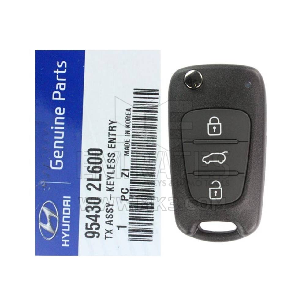 Nuevo Hyunda Azera 2011 Genuine/OEM Flip Remote Key 3 Botones 433MHz 95430-2L600 954302L600 / FCCID: HA-T005 | Claves de los Emiratos