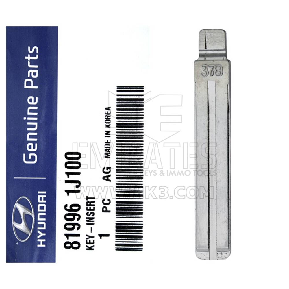 Hyundai I20 2015 Genuine Flip Remote Key Blade | mk3