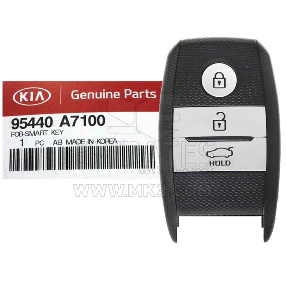 Yepyeni KIA Cerato 2014-2016 Orijinal/OEM Akıllı Anahtar 3 Buton 433MHz 95440-A7100 95440A7100 FCC ID: FG00050 | Emirates Anahtarları