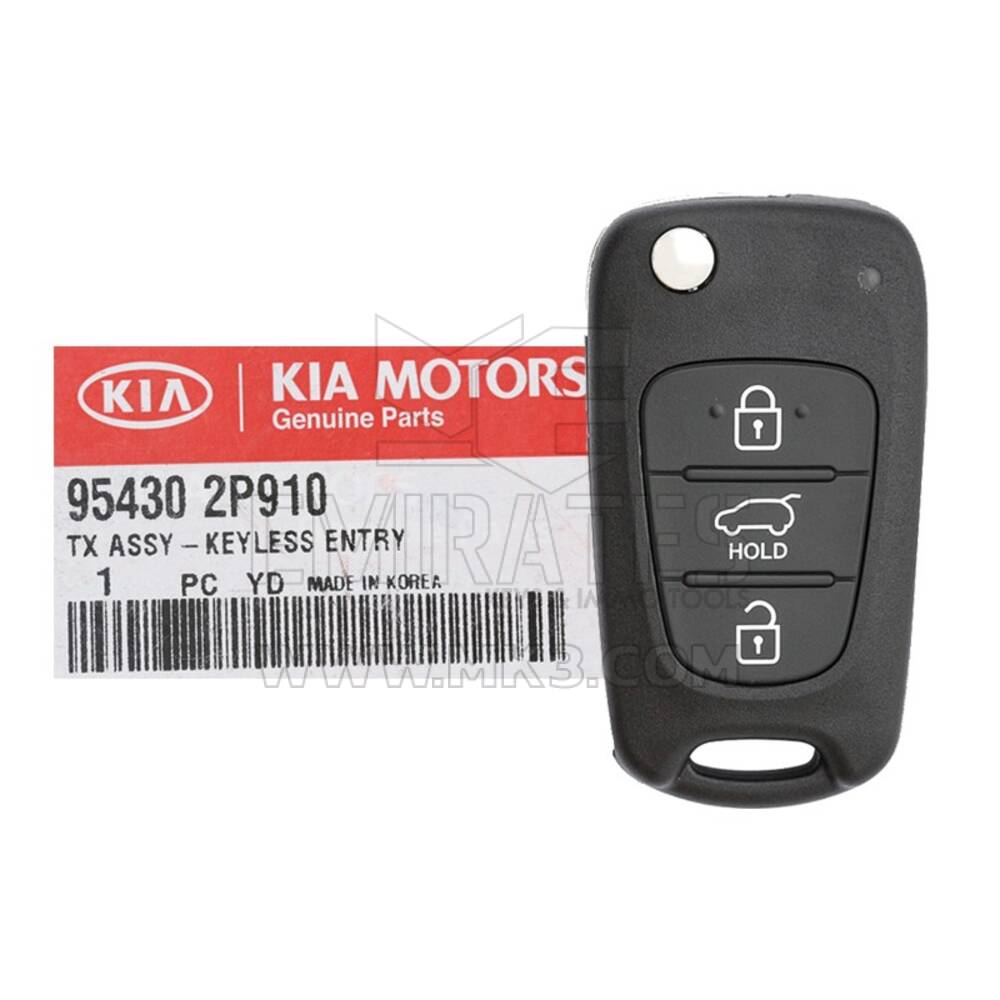 NOVO Kia Sorento 2013-2014 Genuine/OEM Flip Remote Key 3 Buttons 433MHz 95430-2P910 954302P910 / FCCID: RKE-4F04 | Chaves dos Emirados