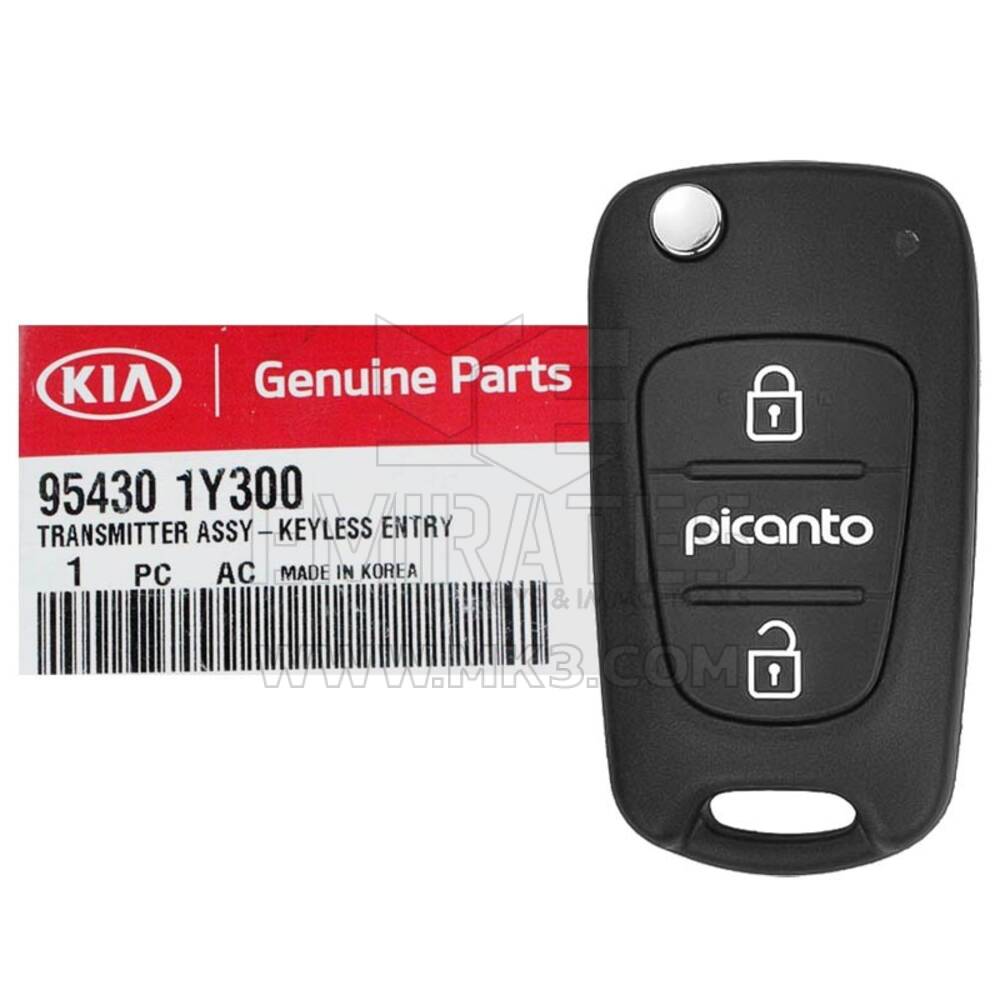 NEW KIA Picanto 2012 Genuine/OEM Flip Remote Key 3 Buttons 433MHz 95430-1Y300 954301Y300 / FCCID: SEKS-KM10TX | Emirates Keys