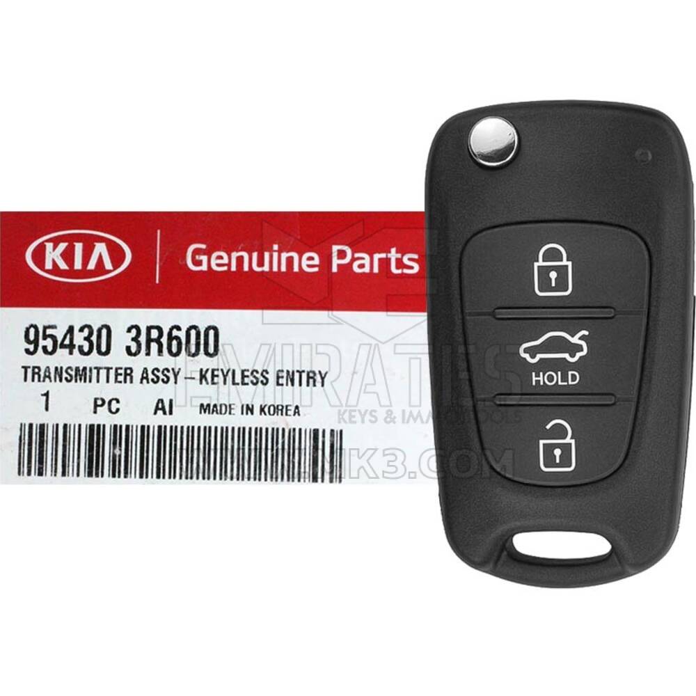 Marca NUEVA KIA Cadenza 2012 Genuine/OEM Flip Remote Key 3 Botones 433MHz 95430-3R600 954303R600 FCC ID: HA-T005 | Claves de los Emiratos