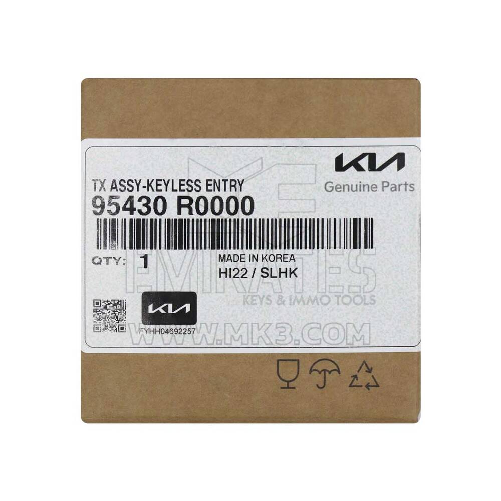 New Kia Sportage 2022 Genuine / OEM Flip Remote Key 2+1 Buttons 433MHz OEM Part Number: 95430-R0000 - FCC ID: SVI-SKRGE03 | Emirates Keys