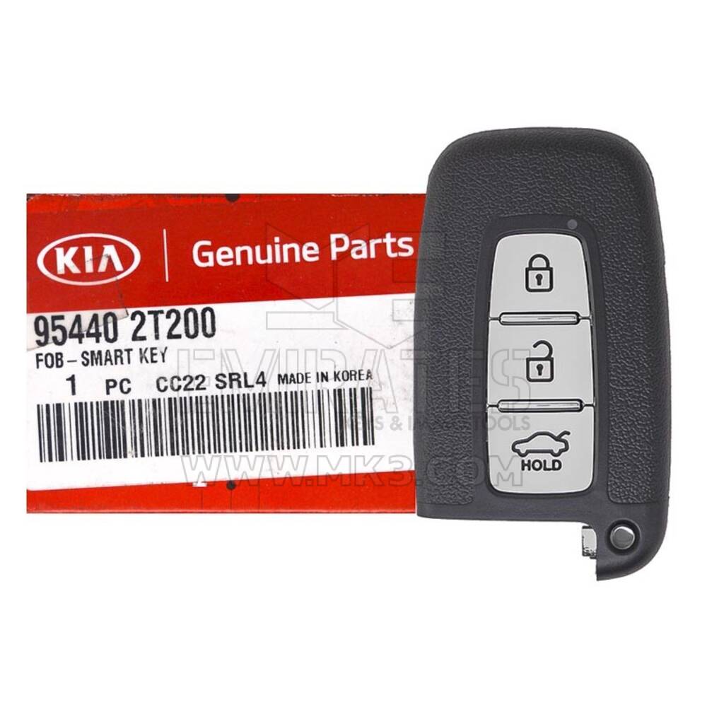 العلامة التجارية الجديدة KIA Optima 2011-2012 Genuine / OEM Smart Key Remote 3 أزرار 433MHz الصانع الجزء رقم: 95440-2T200 954402T200 | الإمارات للمفاتيح