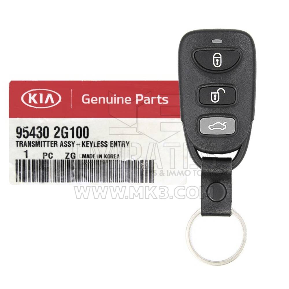 NEW KIA Optime 2008 جهاز تحكم عن بعد أصلي / OEM 4 أزرار 433MHz FSK الصانع الجزء رقم: 95430-2G100 / FCCID: OKA-311T | الإمارات للمفاتيح