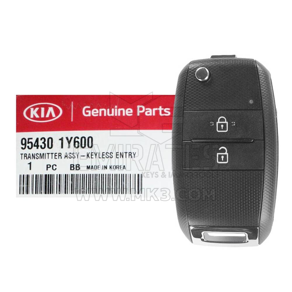 NOVO KIA Picanto 2015-2016 Genuine/OEM Flip Remote Key 2 Buttons 433MHz 95430-1Y600 954301Y600 - FCCID: DD2TX1307-TA | Chaves dos Emirados