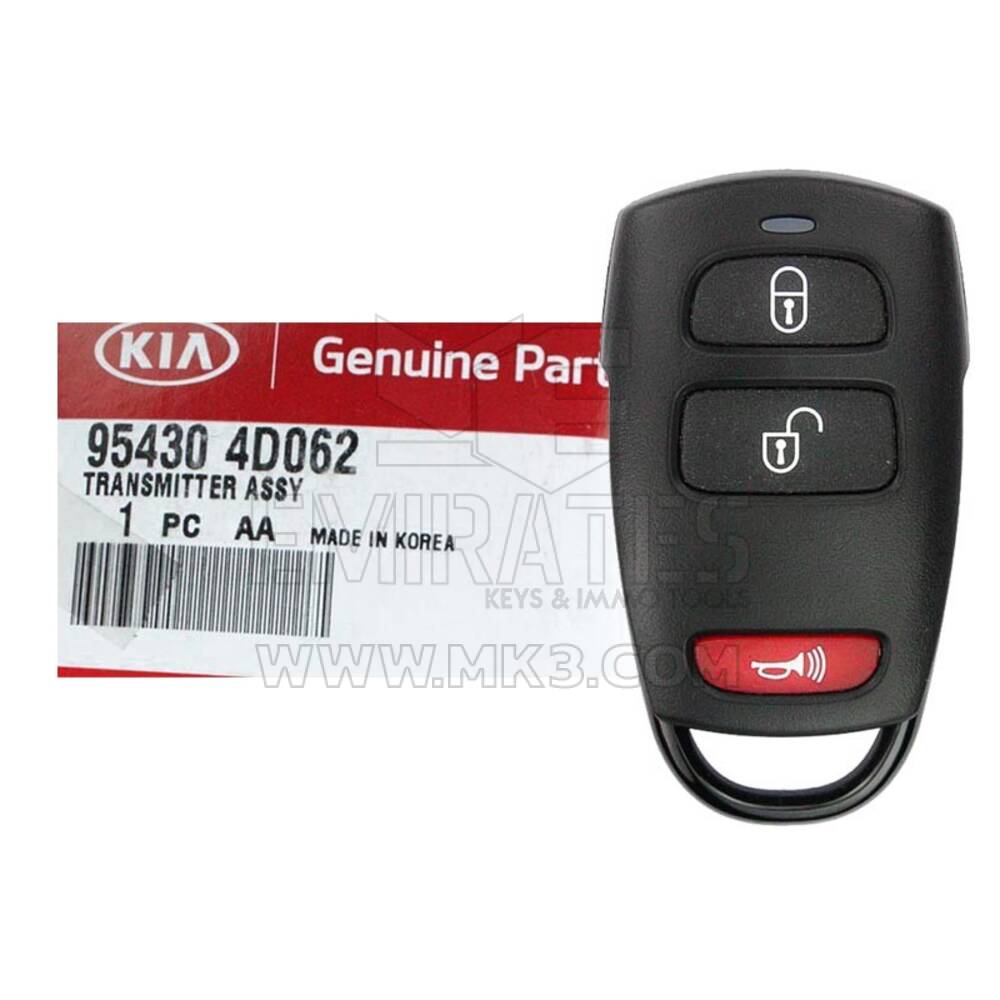 Brand NEW KIA Carnival 2008-2012 Genuine/OEM Remote 433MHz 3 Buttons Manufacturer Part Number: 95430-4D062, 954304D062 | Emirates Keys