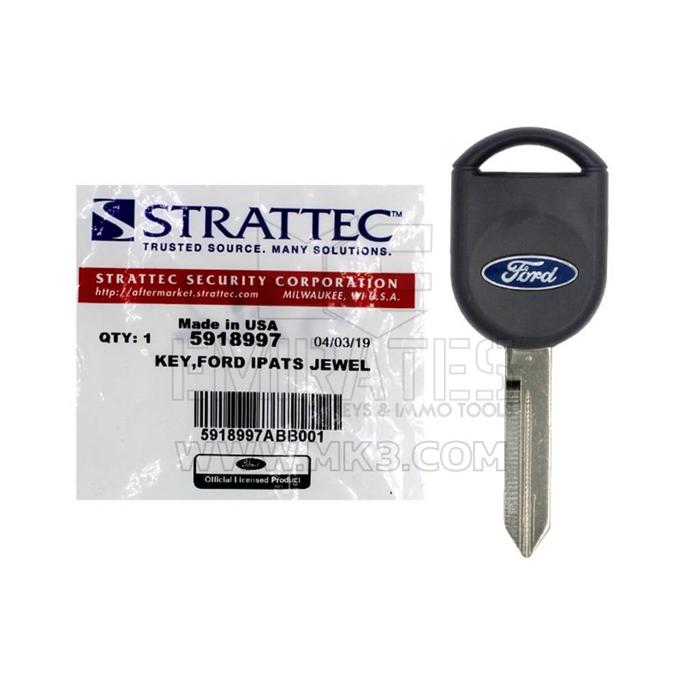 Nouvelle clé à transpondeur Ford strattec 4D-63-80 Bit Numéro de pièce du fabricant : 5918997 Haute qualité Bas prix Commander maintenant | Clés Emirates