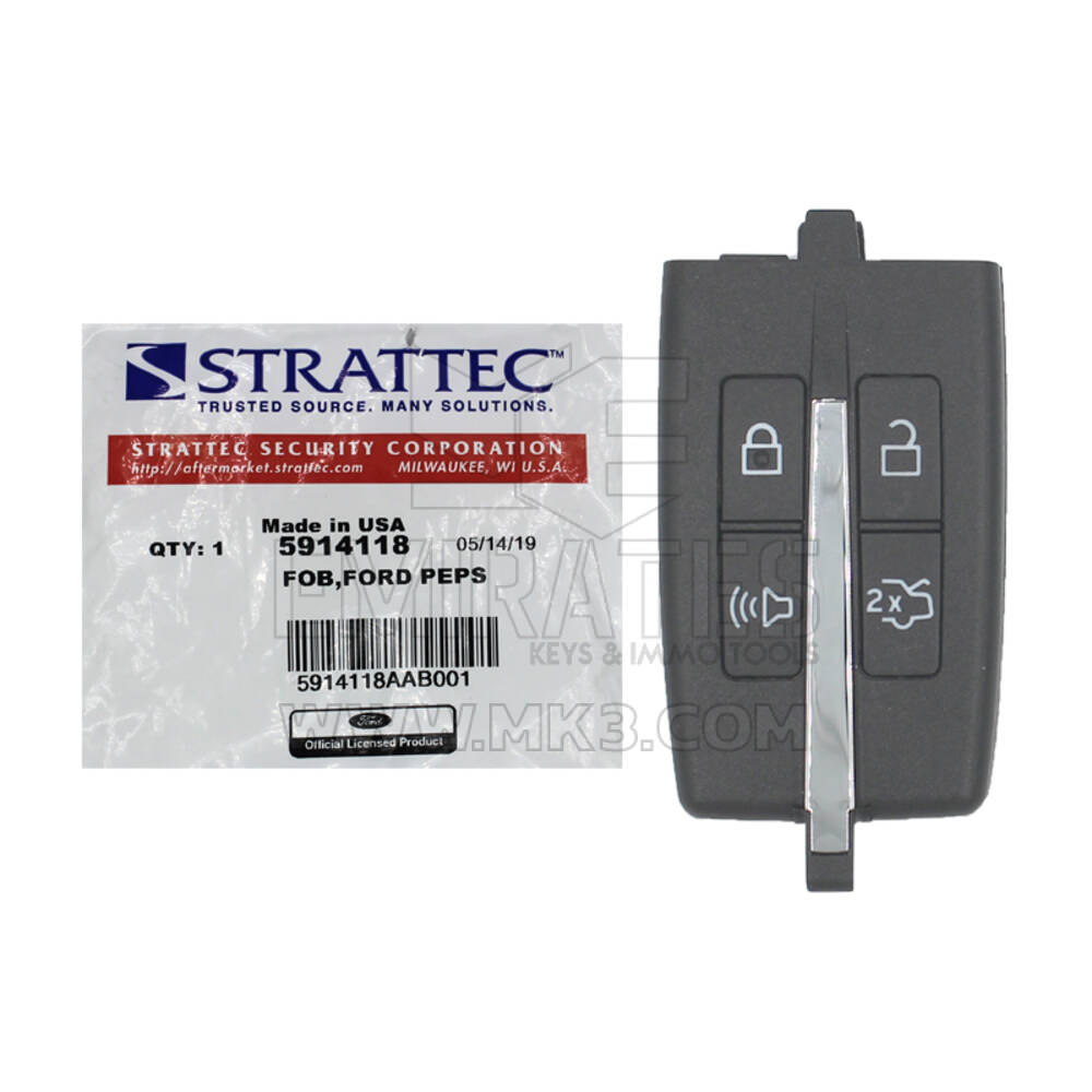 NUOVA Ford TAURUS 2009 2012 STARTTEC Chiave telecomando intelligente originale 4 pulsanti 315 MHz 5914118 / FCCID: M3N5WY8406 | Chiavi degli Emirati