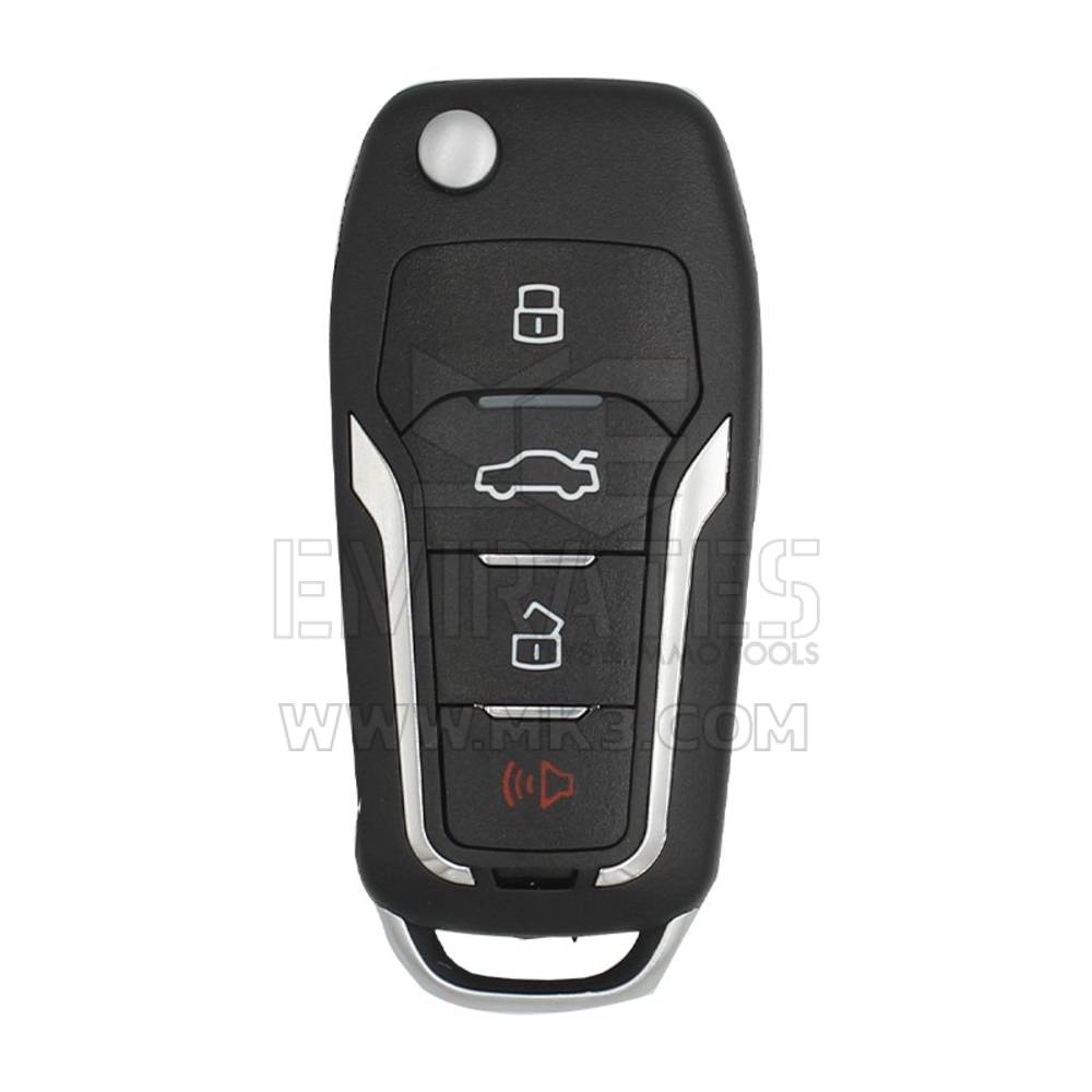 Xhorse VVDI Key Tool VVDI2 Wireless Flip Remote Key 3 + 1 Pulsante Ford Tipo XNFO01EN