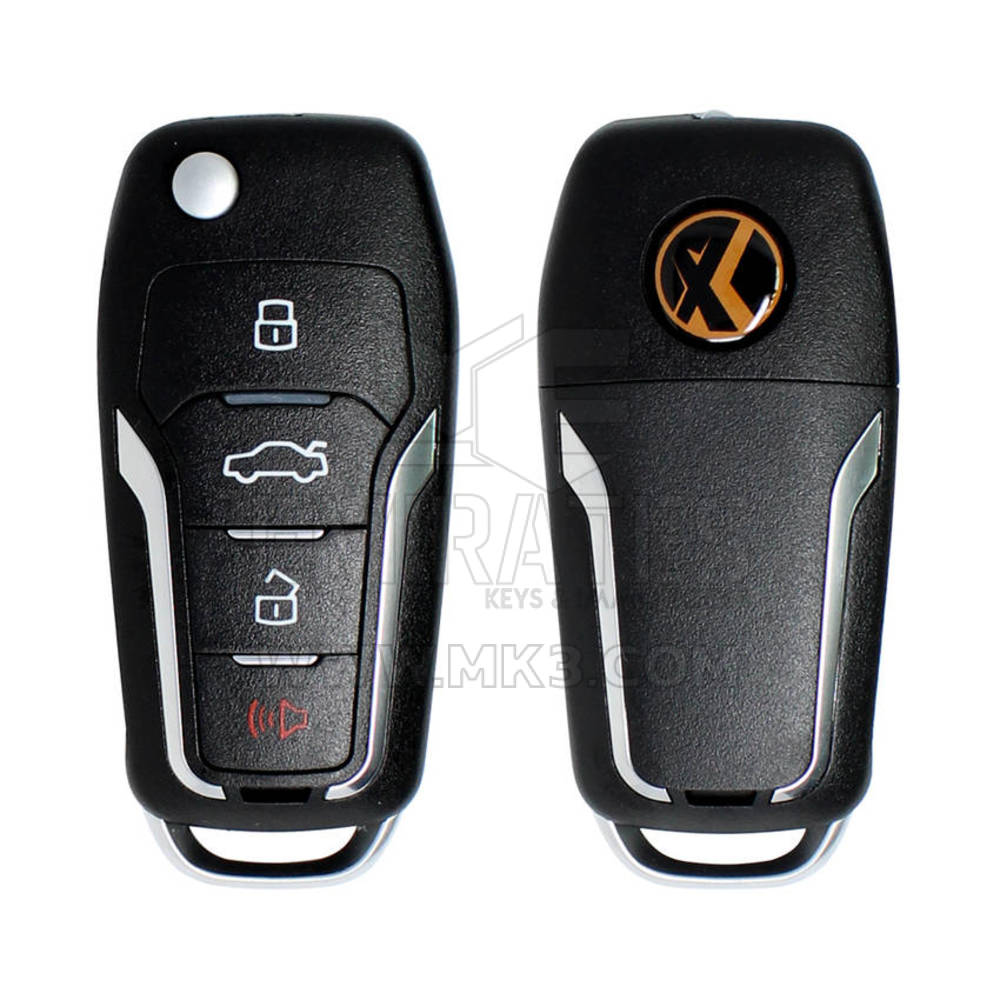 Xhorse VVDI Key Tool VVDI2 Wireless Flip Remote Key 4 أزرار Ford Type XNFO01EN متوافق مع جميع أدوات VVDI | الإمارات للمفاتيح