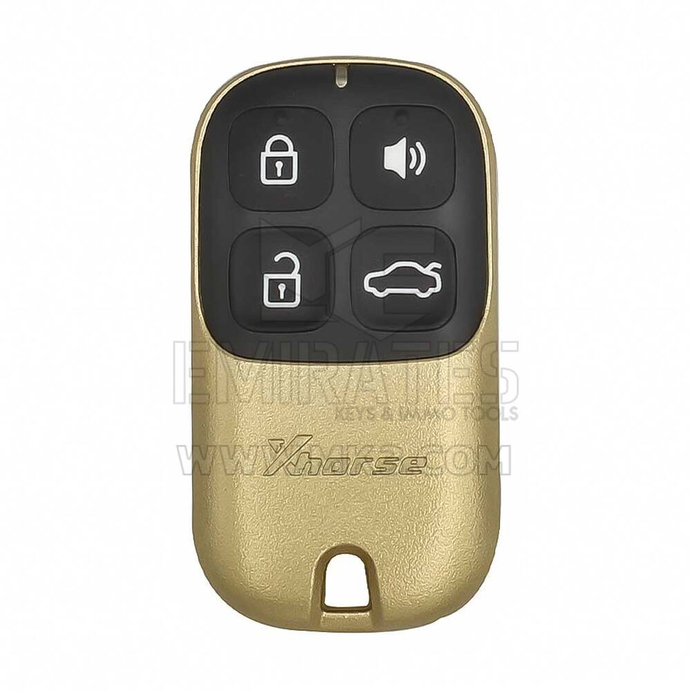 Xhorse VVDI Key Tool VVDI2 Wire Garage Remote Key 4 pulsanti Golden Type XKXH02EN