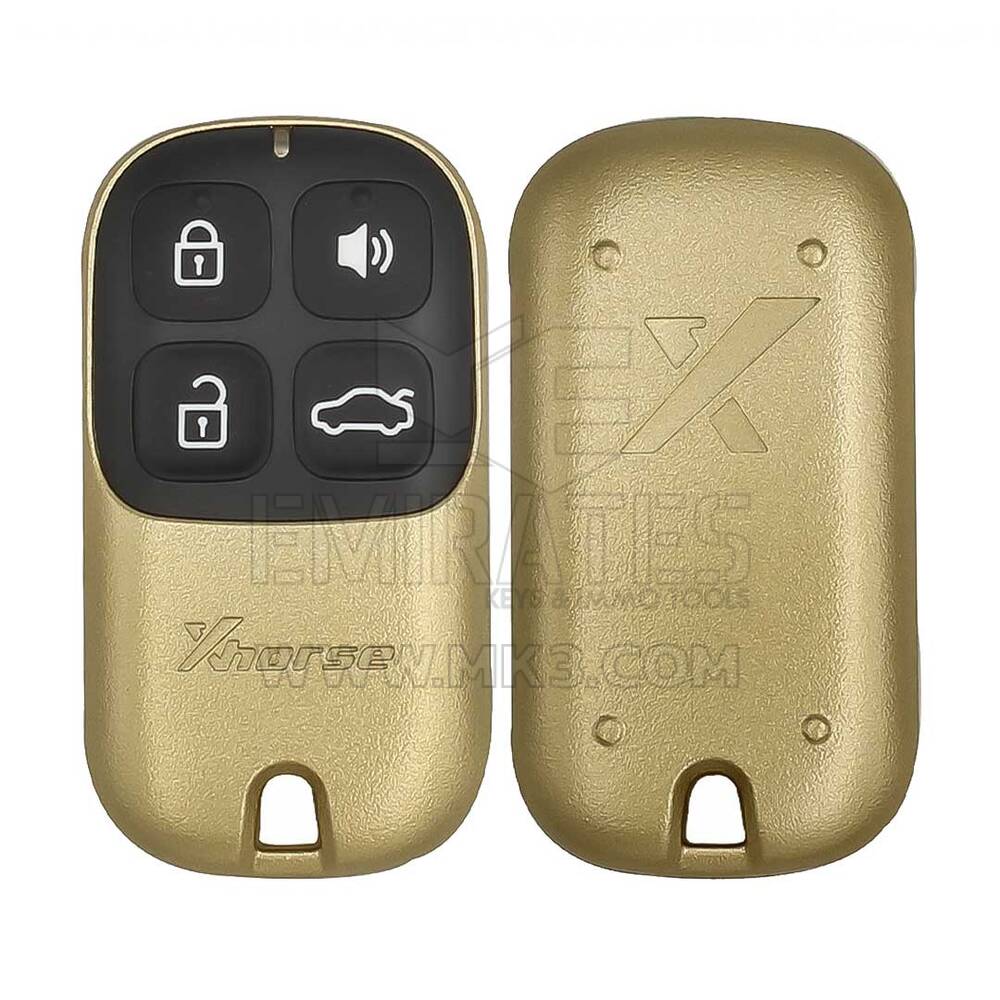 Xhorse VVDI Key Tool VVDI2 Wire Garage Remote Key 4 Golden Type XKXH02EN متوافق مع جميع أدوات VVDI بما في ذلك VVDI2 و VVDI Key Tool إلخ | الإمارات للمفاتيح