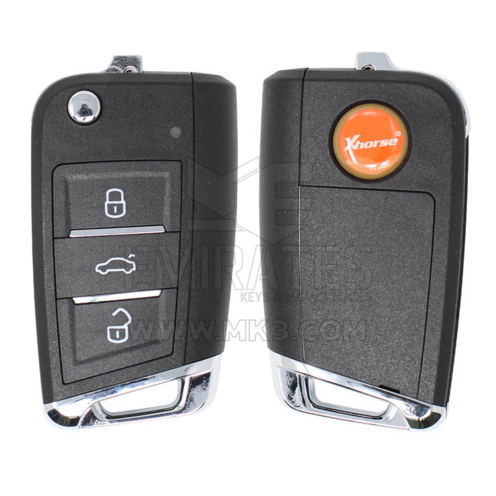 Xhorse Smart Remote Key 3 Buttons MQB Type XSMQB1EN Compatible with all the VVDI tools including VVDI Mini Key Tool, VVDI Key Tool etc| Emirates Keys