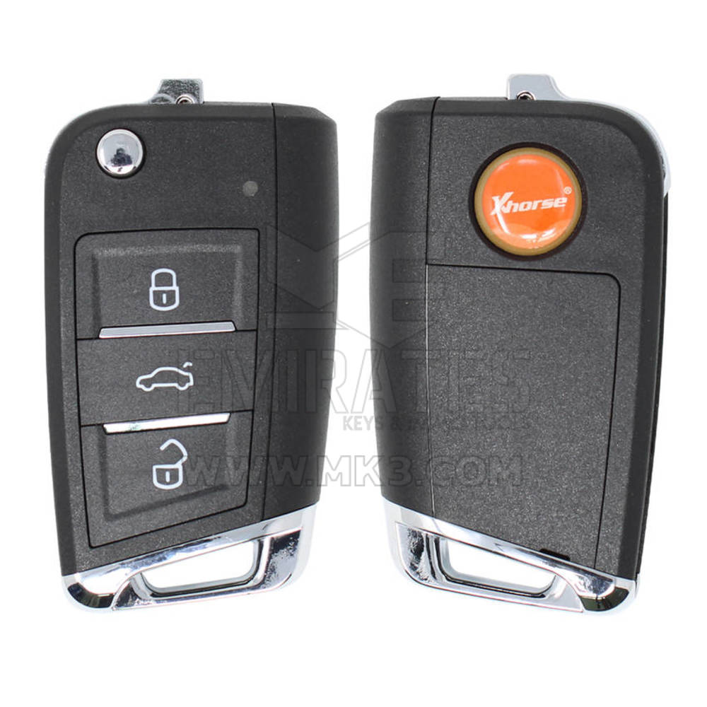 Xhorse Smart Remote Key 3 botões MQB Tipo XSMQB1EN Compatível com todas as ferramentas VVDI, incluindo VVDI Mini Key Tool, VVDI Key Tool etc | Emirates Keys