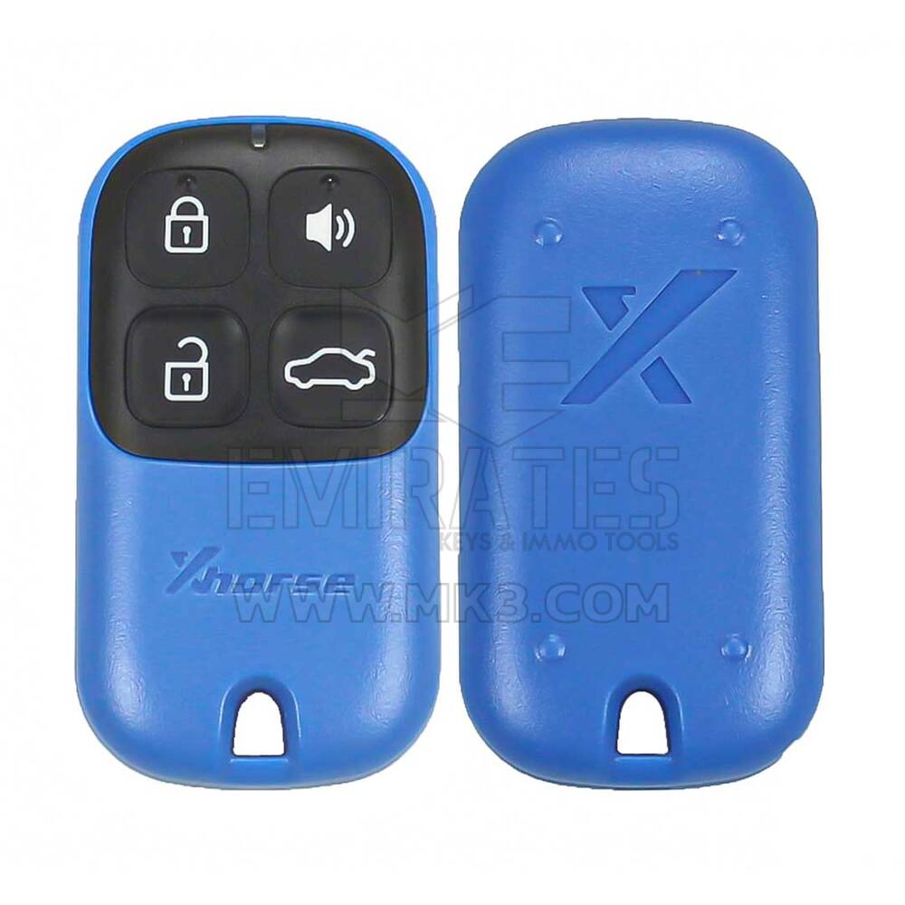 New Xhorse Vvdi Key Tool Vvdi2 Wire Garage Remote Key 4 Button Xkxh01en Blue compatible with all the VVDI tools| Emirates Keys