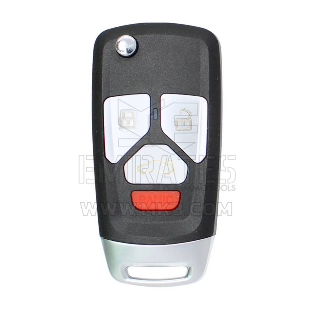 Keydiy KD Универсальный выкидной дистанционный ключ 3+1 Кнопка Audi Type B27-3+1