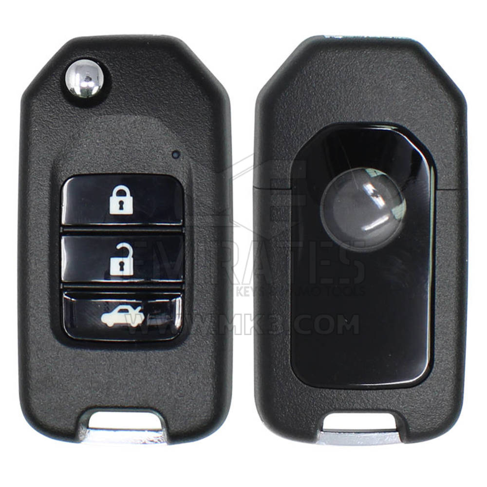 Keydiy KD-X2 Universal Flip Remote Key Honda النوع 3 أزرار NB10-3 تعمل مع 900 دينار كويتي وصانع عن بعد ومستنسخ KeyDiy KD-X2 | الإمارات للمفاتيح