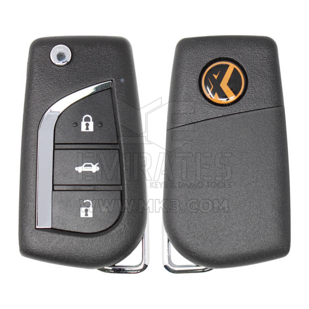 Nuevo XHORSE VVDI Key Tool VVDI2 Universal Wire Remote Key 3 botones Toyota Style XKTO00EN Compatible con todas las herramientas VVDI | Emirates Keys