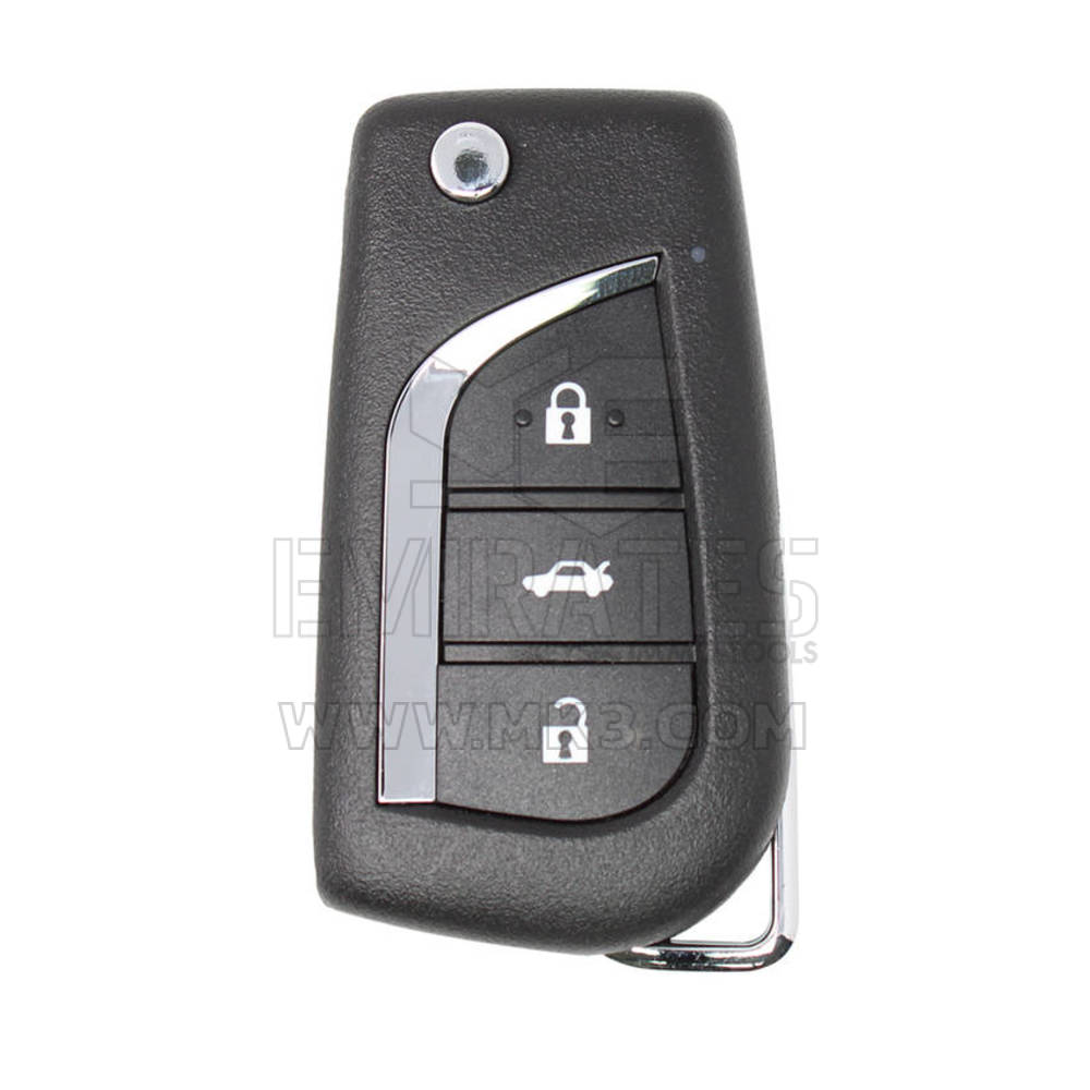 XHORSE VVDI Strumento chiave VVDI2 Chiave telecomando universale a filo 3 pulsanti Stile Toyota XKTO00EN