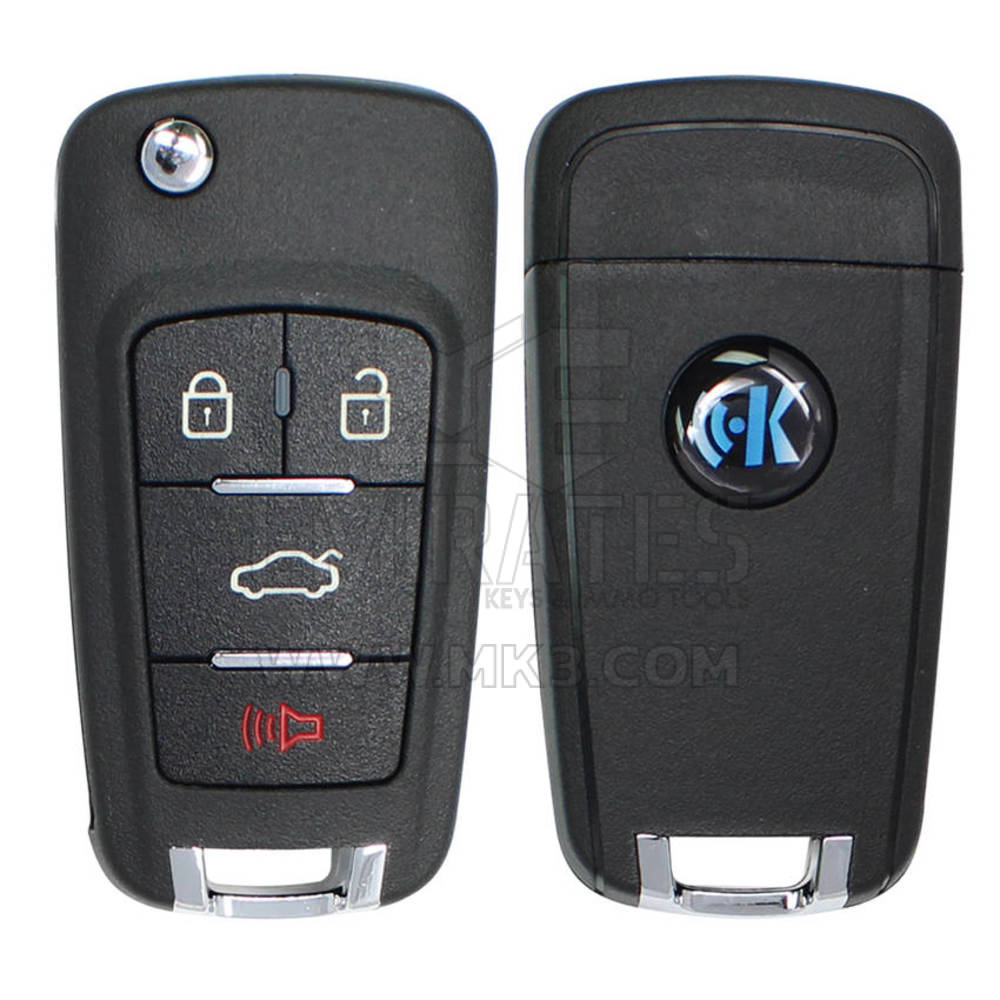 Keydiy KD-X2 Universal Flip Remote Key 3 + 1 أزرار شيفروليه نوع NB18 تعمل مع 900 دينار كويتي وصانع عن بعد ومستنسخ KeyDiy KD-X2 | الإمارات للمفاتيح