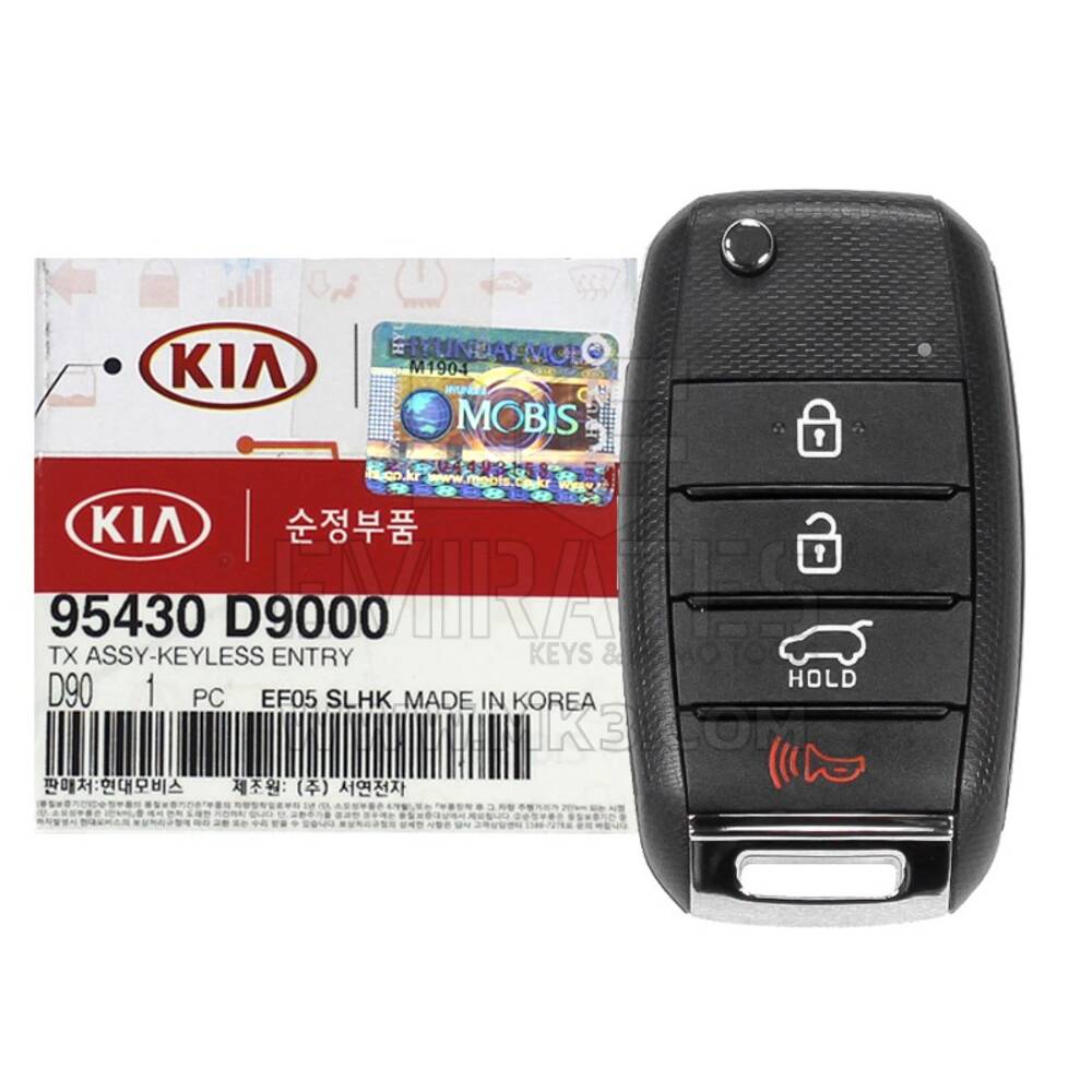 НОВЫЙ KIA Sportage 2016-2020 Оригинальный/OEM Откидной дистанционный ключ 4 кнопки 433 МГц 4D транспондер 95430-D9000 95430D9000 / FCCID: TQ8-RKE-4F27 | Ключи от Эмирейтс