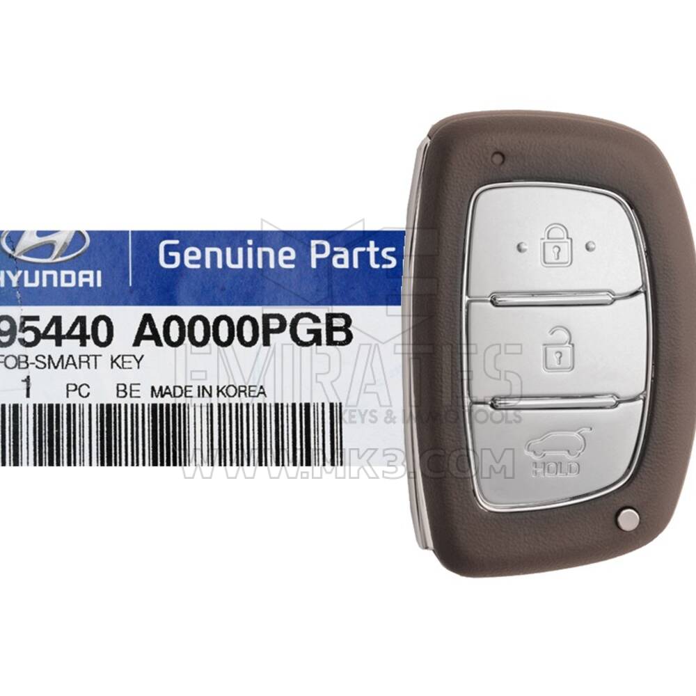 NEW Hyundai Creta 2016 Genuine/OEM Smart Key Remote 3 Buttons 433MHz 95440-A0000PGB / 95440A0000PGB, FCC ID: CCAL14LP0120T2 | Emirates Keys